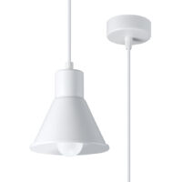 Lámparas colgantes Taleja blanco acero 1xE27 14cm Sollux