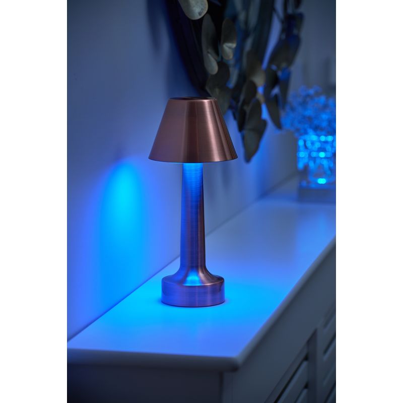 Blue Reactive Portable Battery Table Lamp, Home
