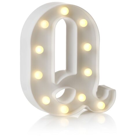 Auraglow LED Alphabet Light Up Letter - Q