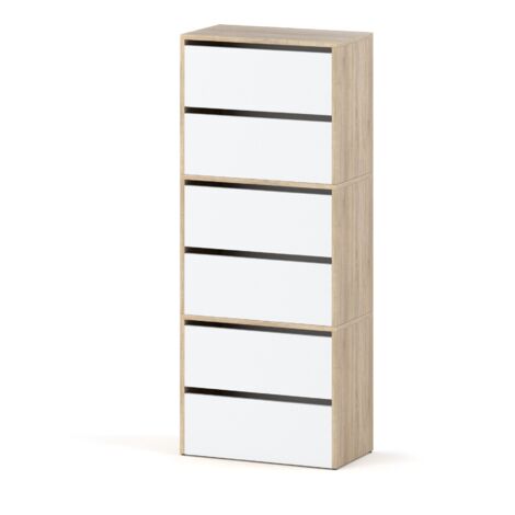 Meuble chaussures HIT - 150 cm - Chne Sonoma - Design moderne - Espace optimisé (1/5)
