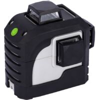 Niveau laser 360° lignes vertes MK393PG – Auto-nivelant jusqu'à 3° – Portée 20m (40m avec plaque) – Boîtier IP54 résistant – Maka