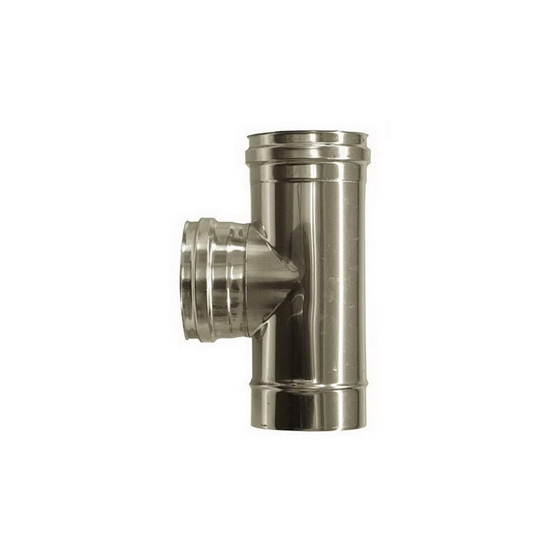 Cheminee Raccord T 90 femelle conduit d’evacuation DN 150 tuyau en acier inoxydable 316