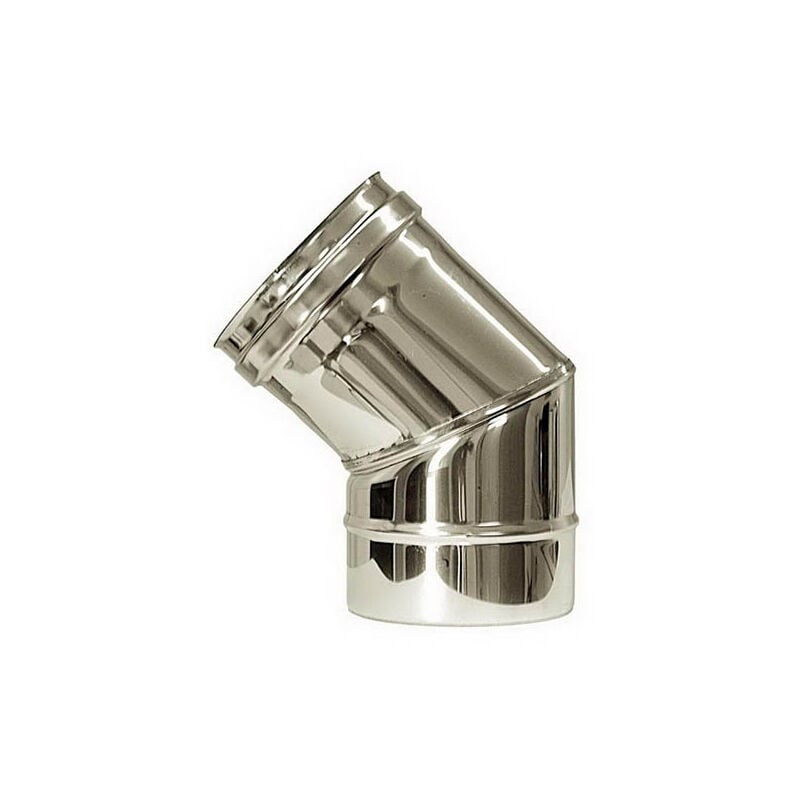 Cheminee courbe 45 conduit de cheminee DN 200 tuyau acier inoxydable 316