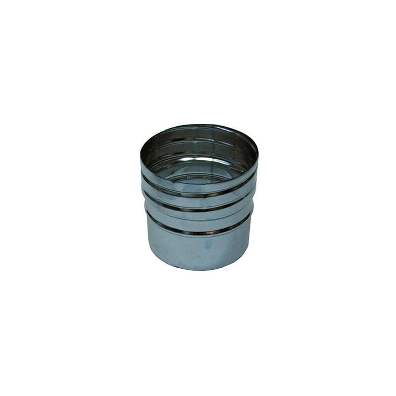 Cheminee Raccord male flexible/rigide pour conduit de fumee DN 100 du tuyau flexible au tuyau rigide