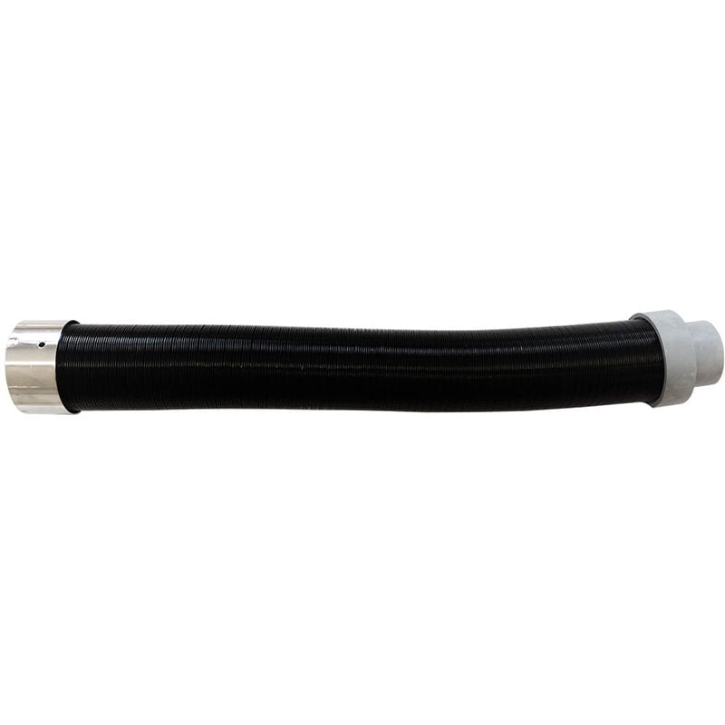 Kit d'aspiration pour poele a pellets DN 50 / 40 noir tuyau flexible extensible 150 cm cheminee a pellets