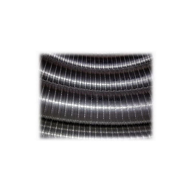 Cheminee Tube flexible en inox 316, 10 m, diametre 120 mm, interieur lisse conforme a la norme CE EN 1856 2