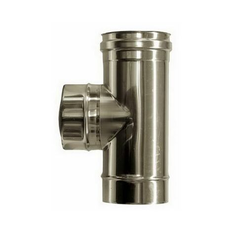 Té à 90° inox pour poêle à bois diamètre 150