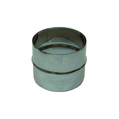 MBM – Conduit de fumée en acier inoxydable 316 – Tube simple paroi D.140 mm – Joint male-male pour raccord fumisterie