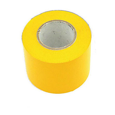 MBM – Ruban adhésif thermorétractable jaune 38mm x 25m – Protection conduites de gaz – Résistant à l'humidité et aux UV – Usage professionnel