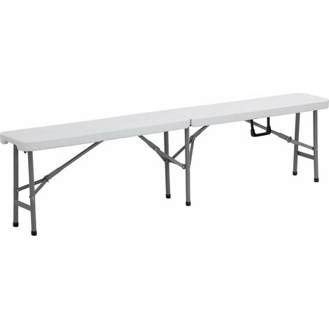 Panquette avec plateau et piétements pliants cm 183 X 25 X 43 jardin terrasse fête