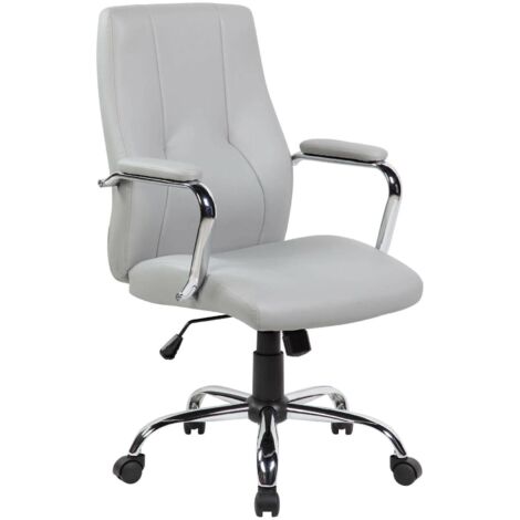 New york fauteuil de direction avec accoudoirs - gris (1/3)