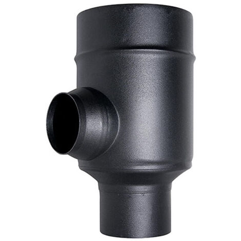 MBM – Conduit de fumée coaxial séparateur noir D. 80/125 en acier inoxydable 316 – Norme UNI 1856/2 – Pour poêle à pellets