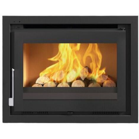 FM Insert de cheminée IT-180 FK 12,8kW foyer en fonte et verre sérigraphié