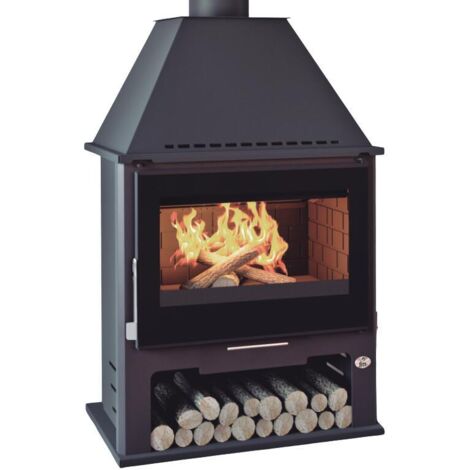 FM Poêle à bois M-300 TFK 12,5kW foyer fonte turbo ventilé