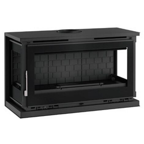 FM Poêle à bois panoramique suspendu M-103 FK 13,5kW foyer fonte