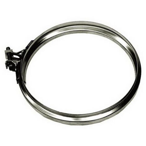 Collier de serrage pour conduit de cheminée DN 60 – Acier inoxydable 316 – Épaisseur 0,5 mm – Résistant à la corrosion – Norme CE EN1856-2