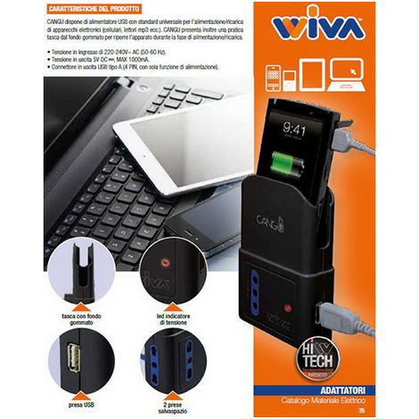 Chargeur USB universelle pour Téléphone portable / Lecteur MP3 / PSP