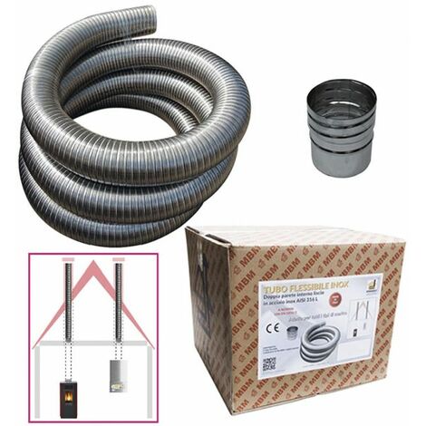 conduit de cheminée kit interieur 4 mtr-150mm