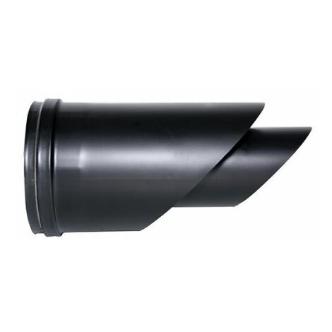 Rosette pour tuyau de poêle Ø 150 mm (Ø 150 mm, noir, mat, émaillé)