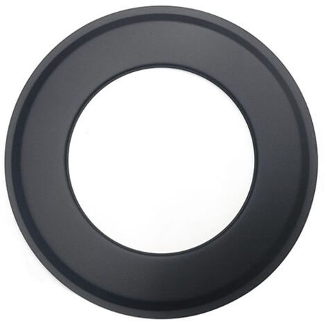 MBM – Rosace peinte noir diamètre intérieur 120 mm – Pour poêle à granulés – Conduit de cheminée – Diamètre extérieur 220 mm