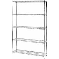 Archimede étagère métallique etagère 5 tablettes cm 36 x 121 x h. 200 cuisine salle de bains garage placard