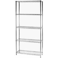 Archimede étagère métallique etagère 5 tablettes cm 36 x 91 x h. 200 cuisine salle de bains garage placard