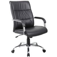 Los angeles fauteuil de direction avec accoudoirs - noir