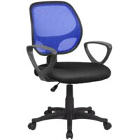 Atlanta chaise de bureau maille - bleu