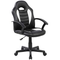 Chaise Ă Roulettes - Fauteuil de Bureau Noir