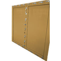 Porte anti-inondation sur mesure porte double hauteur de 160 à 220 cm largeur de 150 à 180 cm couleur sur demande