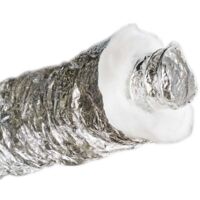 Gaine VMC 80 mm x 10 m – Tuyau de thermo-ventilation isolé pour air – Résistant aux pellets – Installation facile en espaces confinés – Deber