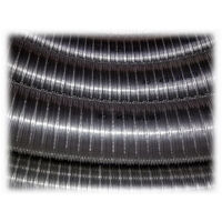 MBM – Conduit de fumée flexible en acier inoxydable 316 – Longueur 10 m – Diamètre 100 mm – Intérieur lisse conforme CE EN 1856-2