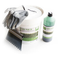 MBM – Colle gazon synthétique 10 kg – Adhésif polyuréthane bicomposant – Exempt d'eau et solvants – Application intérieure et extérieure