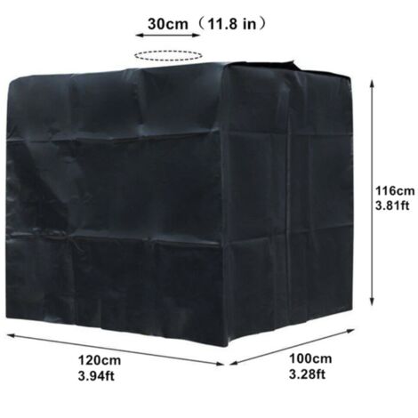 Cuve IBC 3 x 1000 litres renouvelé noir – palette acier ou plastique