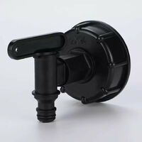 Negomix – Raccord rapide arrosage mâle ¼ de tour – Adaptateur PEHD pour récupérateur eau 1000L – Débit optimal – Compatible embouts Gardena