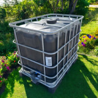 Negomix – Récupérateur d'eau de pluie 600 litres – Cuve sur palette plastique 80 cm de large – Robinet S60x6 – Fabrication française