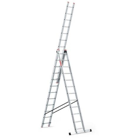 Échelle aluminium professionnelle 3x12 multifonction 150 kg