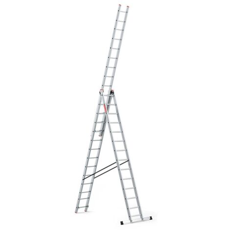 Échelle aluminium professionnelle 3x14 multifonction 150 kg