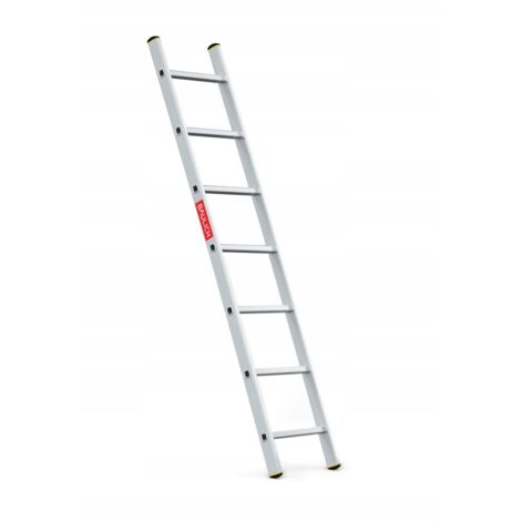 Baulich – Échelle d'appui aluminium 7 échelons – Charge maximale 150 kg – Hauteur de travail 298 cm – Norme EN 131 – Antidérapante