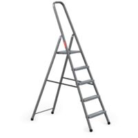 Échelle en Acier 5 Marches, Usage Domestique, Charge Maximale 125 kg