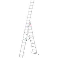 Échelle Multifonction en Aluminium 3x11 Marches, 3-en-1