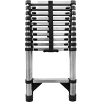 Baulich – Échelle télescopique 11 marches – Hauteur 3,2 m – Capacité de charge 125 kg – Pieds antidérapants pour sols glissants