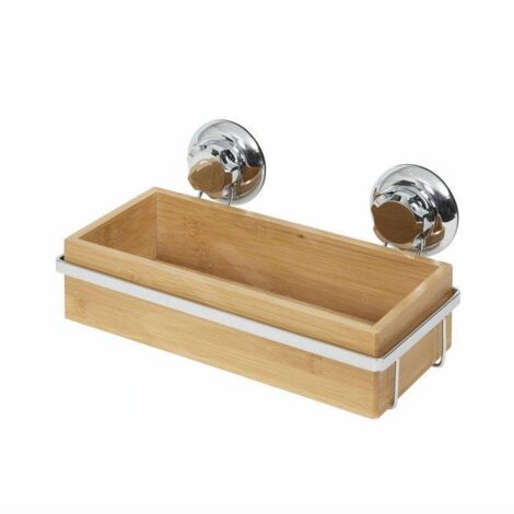 Compactor Bestlock - Porte-savon 276 x 148 x 127 mm, bambou/chrome RAN5807 (1/5)