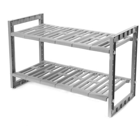 Etagère dessous d'évier extensible Wigan grise - COMPACTOR - 50 x 30 x H.40 CM - Gris