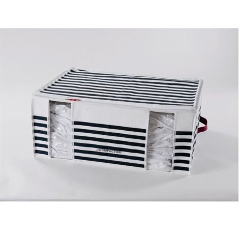 Housse de rangement sous vide XXL - COMPACTOR - 65 x 45 x H.27 cm - Marinière