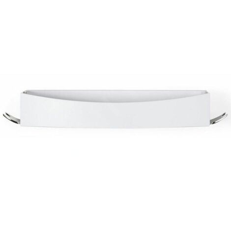 Compactor Clever Flip - Tablette avec crochets 440x110x70 mm, plastique blanc/chrome RAN9651 (1/5)
