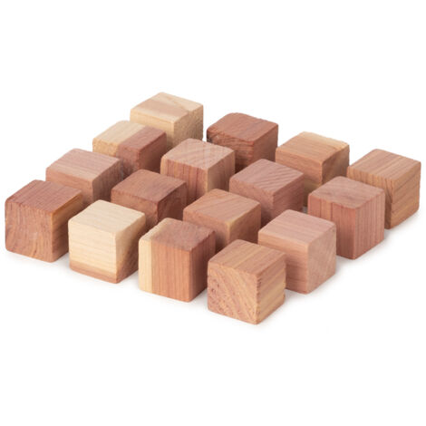 Lot de 16 cubes antimites en cèdre naturel Oregon - COMPACTOR - 2 x 2 x H.2 CM - Cèdre (1/5)