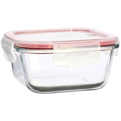 Boîte hermétique carré en verre 500ml, CLÉMENTINE (1/5)