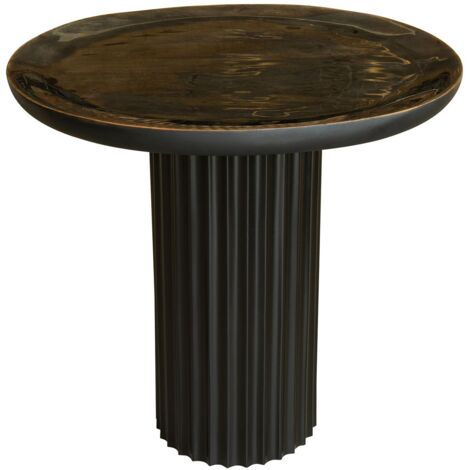 Meuble d'appoint en bois de manguier et pied en métal, SOREN (1/5)