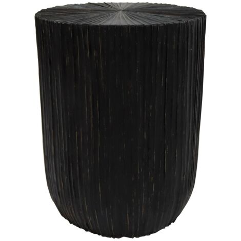 Meuble d'appoint en bois et feuilles de cocotier (1/4)